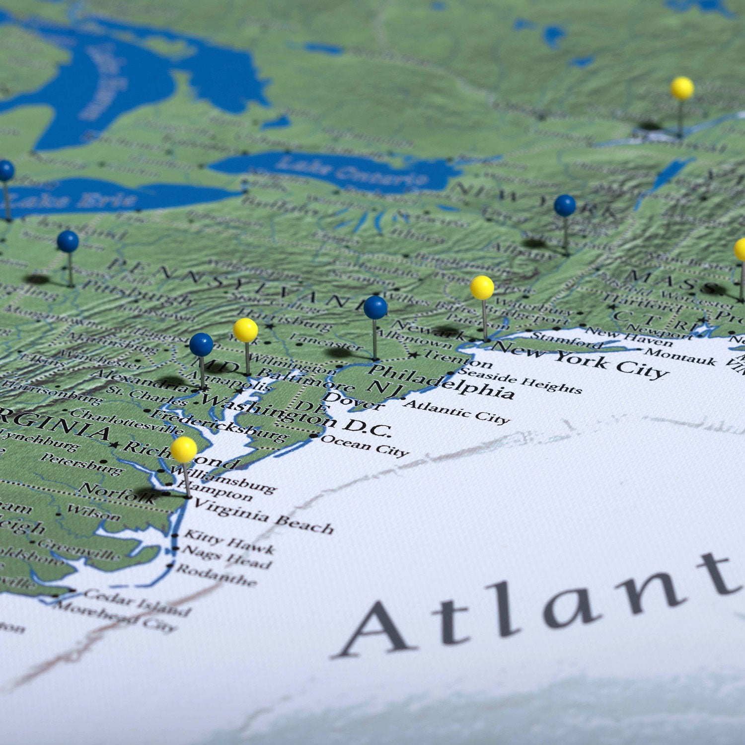 The Adventurer USA Push Pin Travel Map