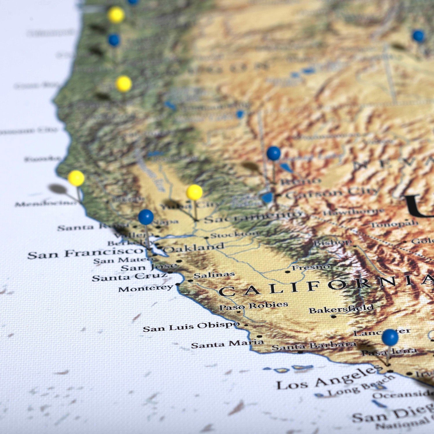 The Adventurer USA Push Pin Travel Map