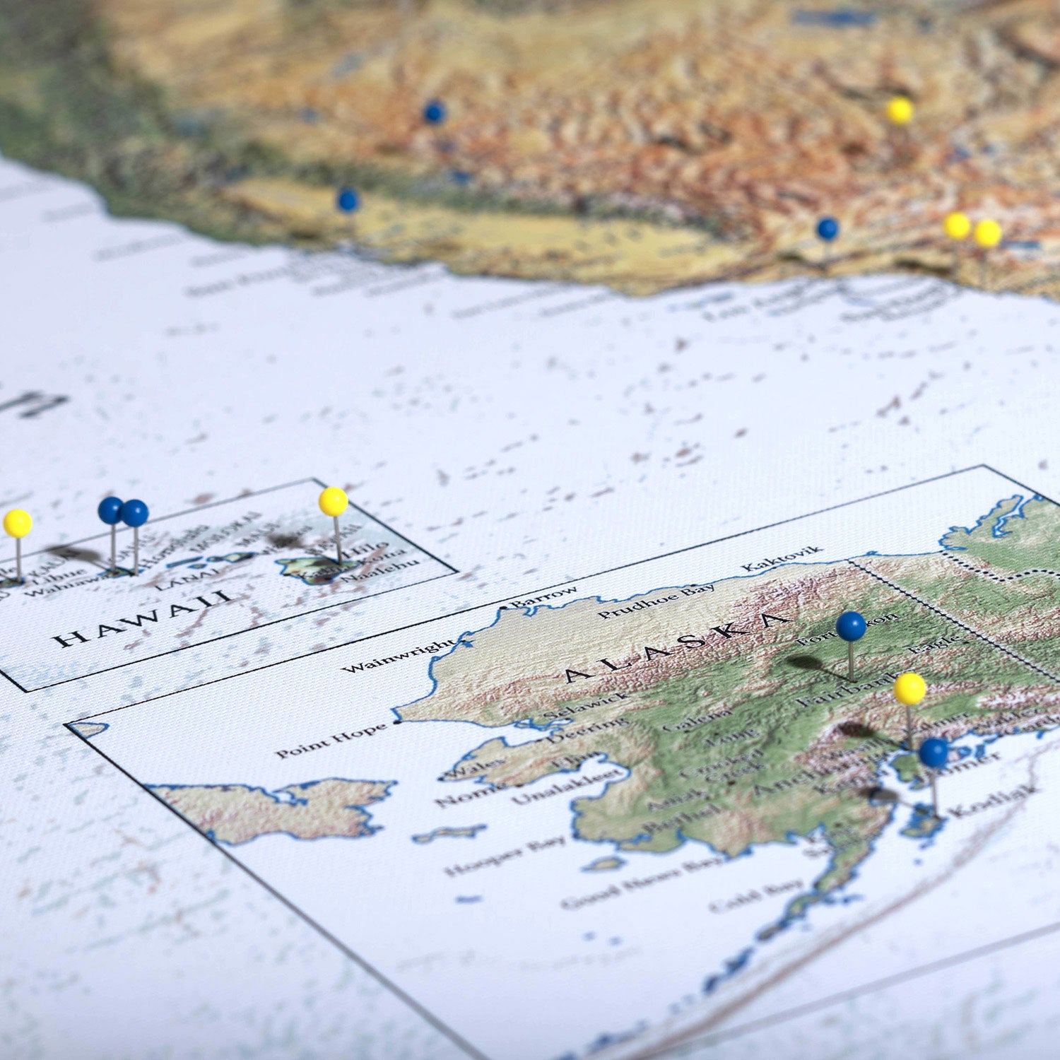 The Adventurer USA Push Pin Travel Map