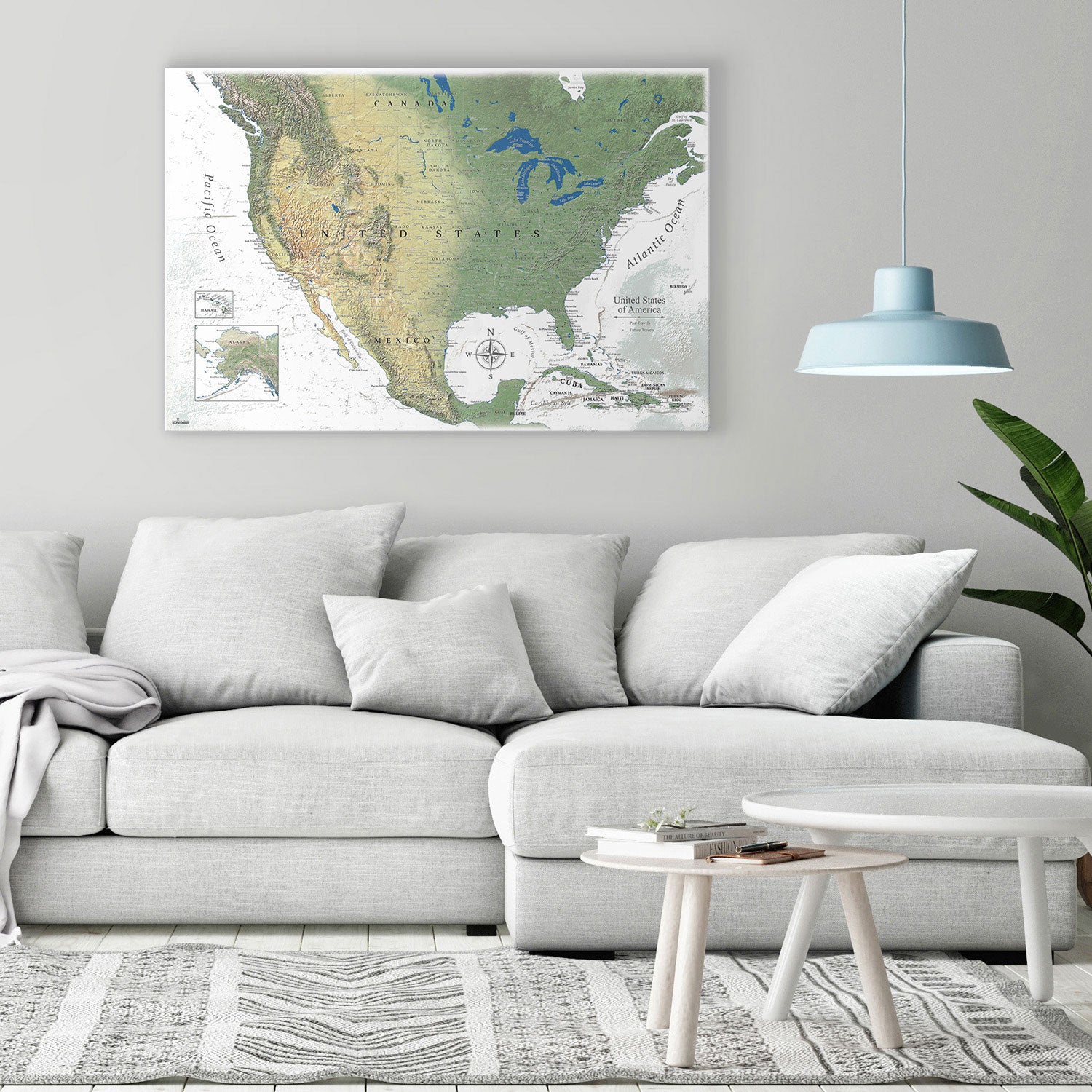 The Adventurer USA Push Pin Travel Map