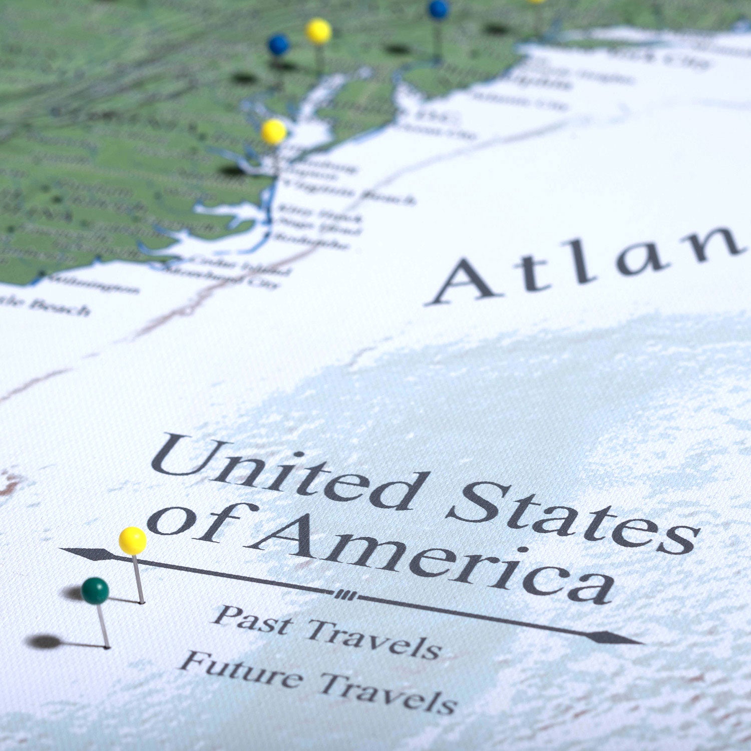 The Adventurer USA Push Pin Travel Map