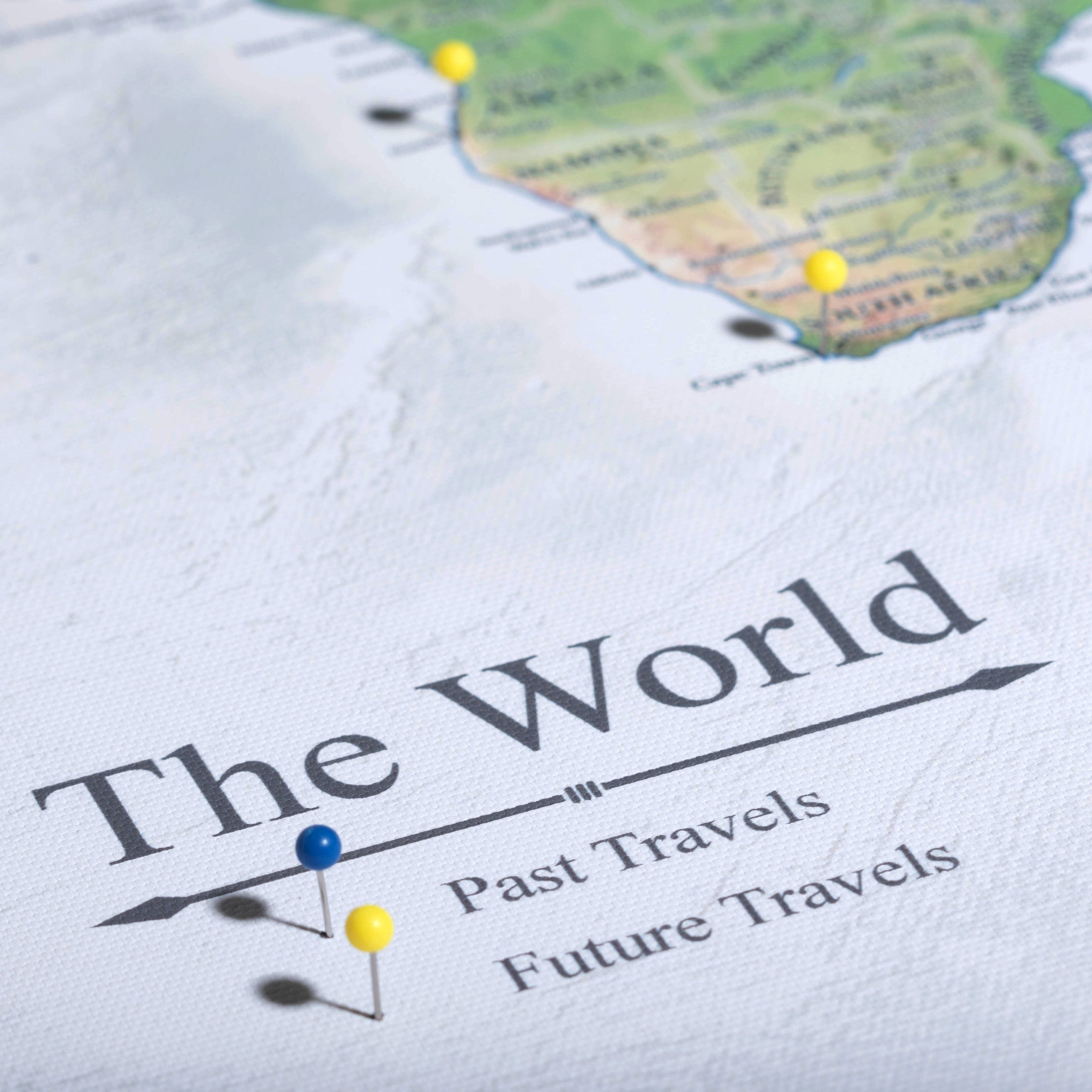 The Adventurer World Push Pin Travel Map