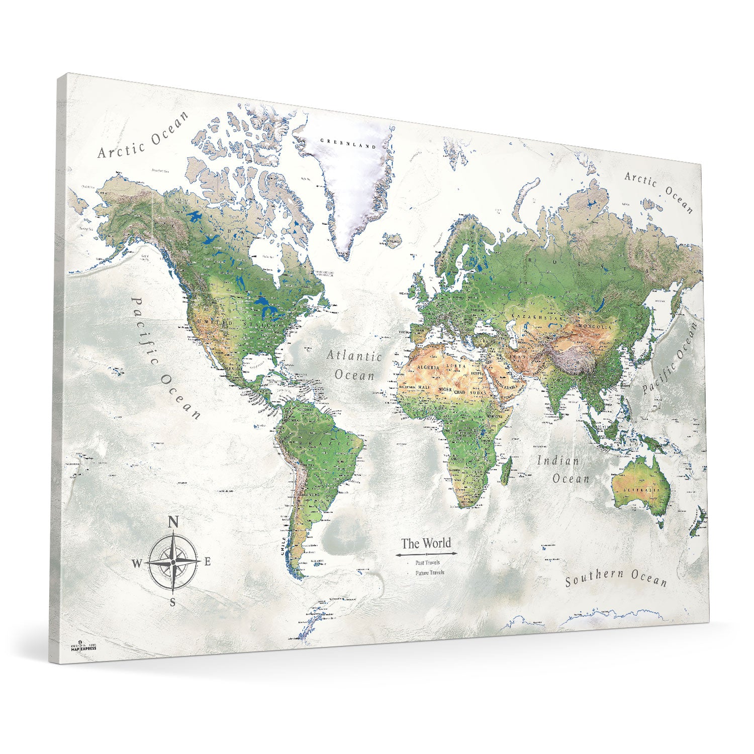 The Adventurer World Push Pin Travel Map